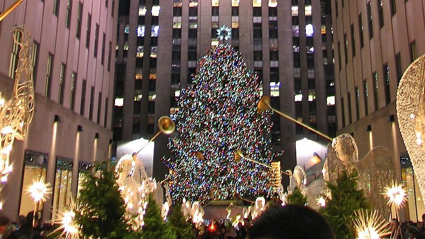 Rockefeller Center en diciembre, Nueva York