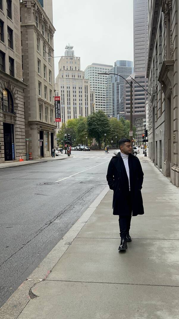 Jesús caminando por Boston